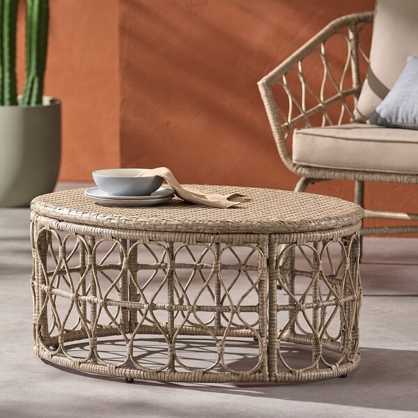 Boho Inspired Style Rattan Bruce Coffee Table