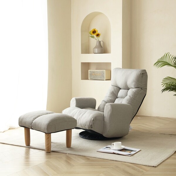 Adjustable head and waist,lounge chair ,360 degree rotatable sofa chair