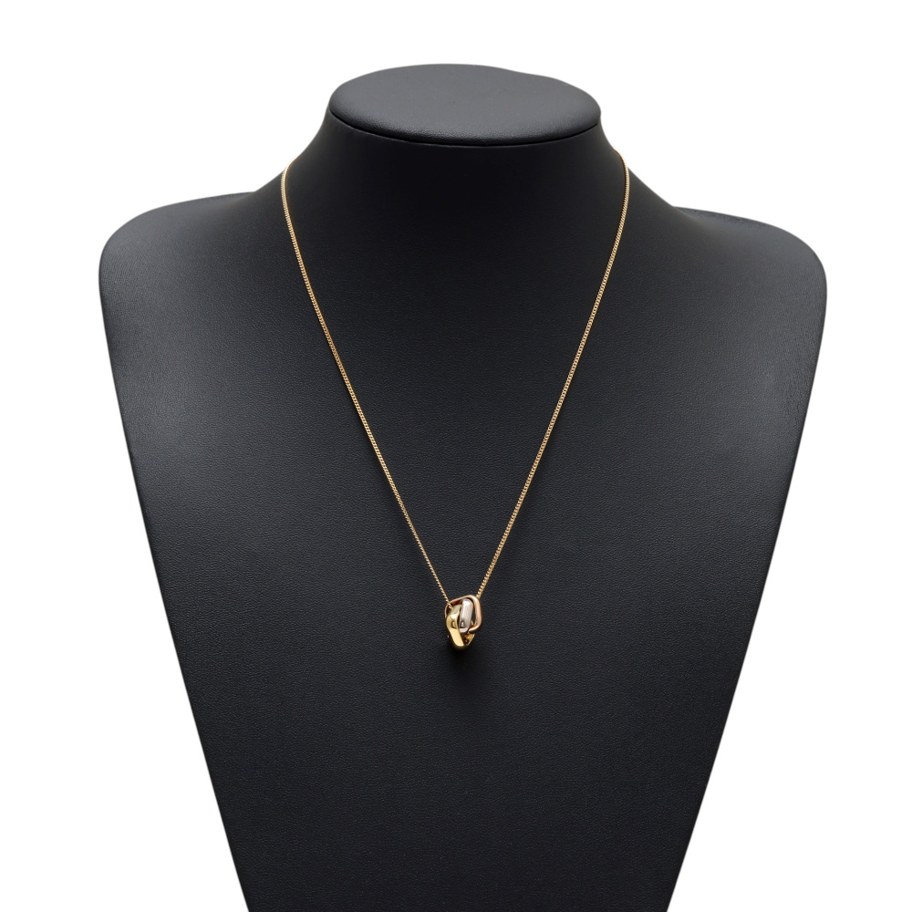 Cartier Trinity Cushion Necklace Tri-Gold B7224955