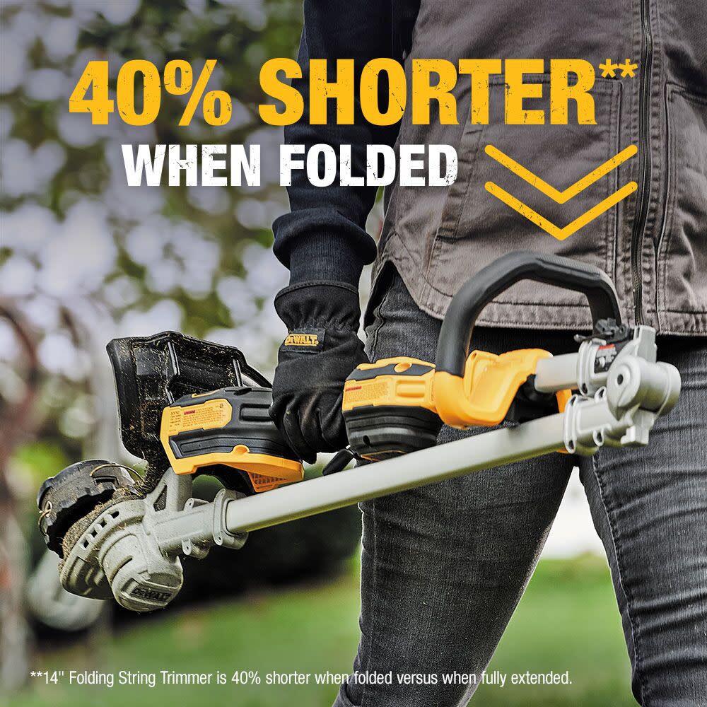 DEWALT 20V MAX* 14 in. Folding String Trimmer DCST922B