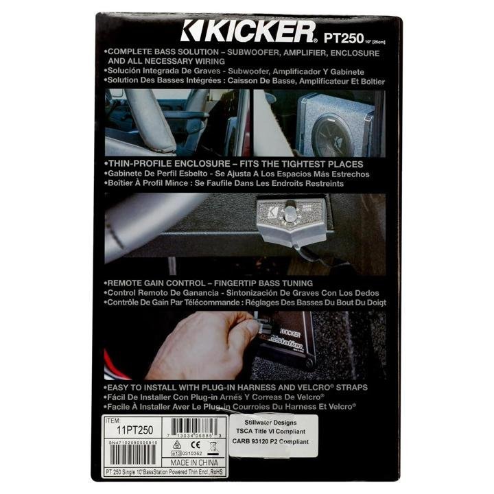 kicker-Subwoofer with Built-In 100W Amplifier