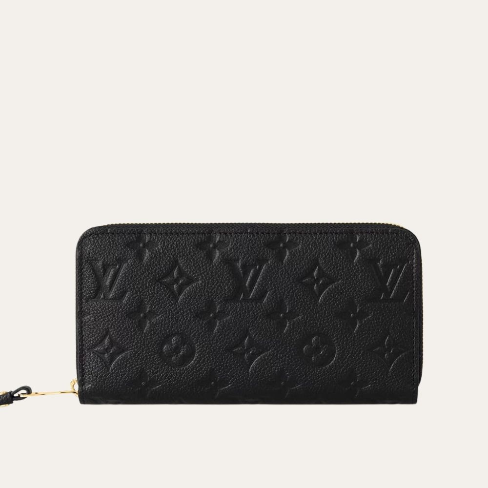 Louis Vuitton Zippy Wallet Monogram Black 7.5 Inches M61864