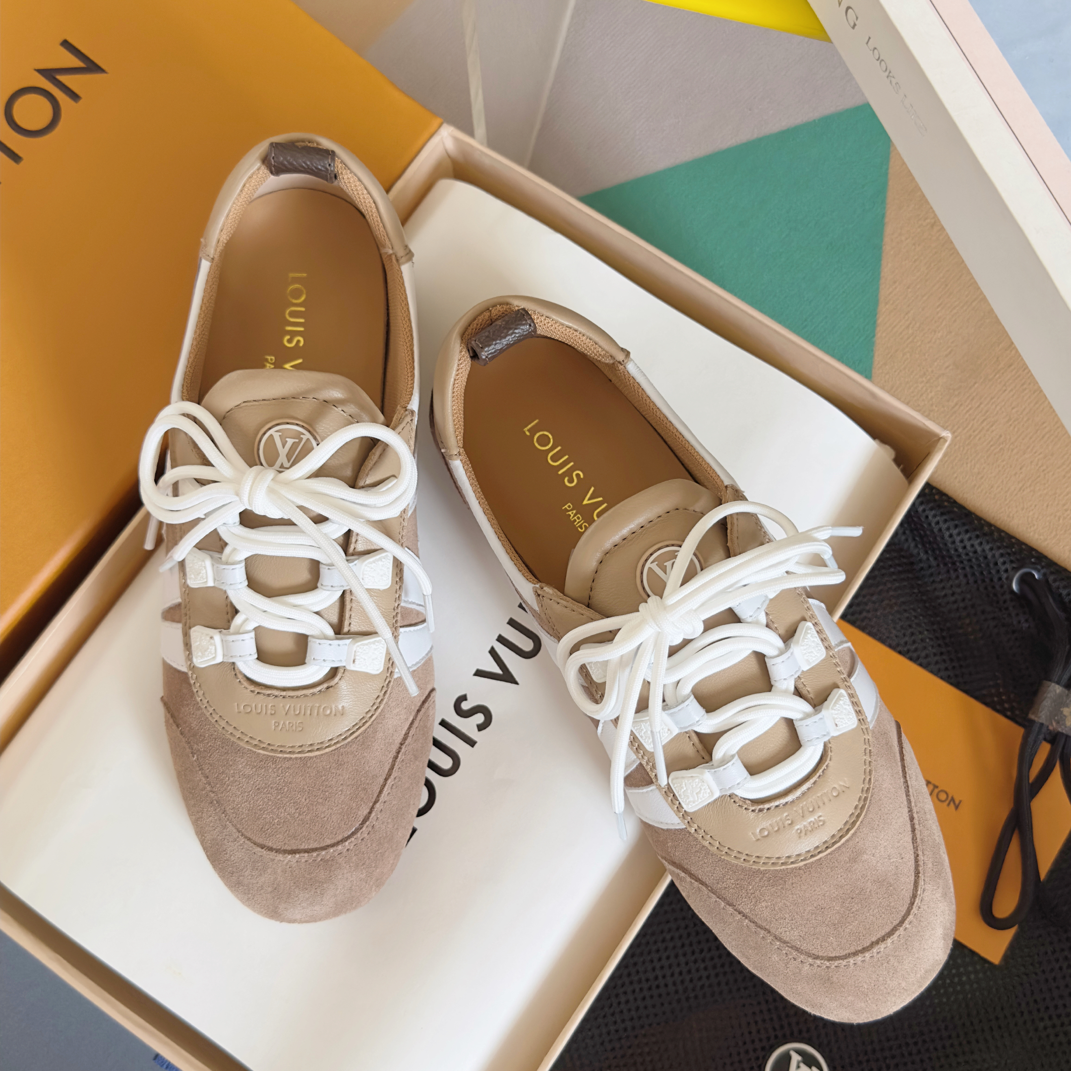 Louis Vuitton Sneakerina Yellow Beige – Women’s Ballet-Inspired Slim Sneakers