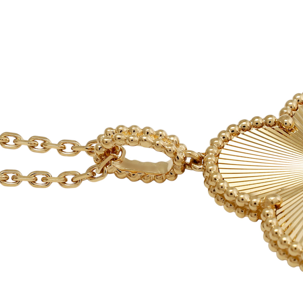 Van Cleef & Arpels Magic Alhambra Necklace 1 Motif 18K Yellow Gold VCARP4KO00