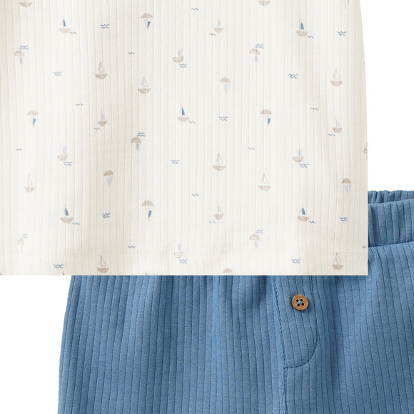 Topomini Baby Shorty mit maritimen Print
