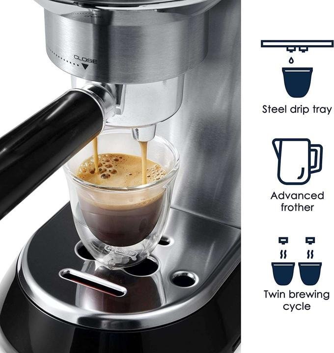 ec680m-dedica-15-Bar Pump Espresso Machine, Stainless Steel