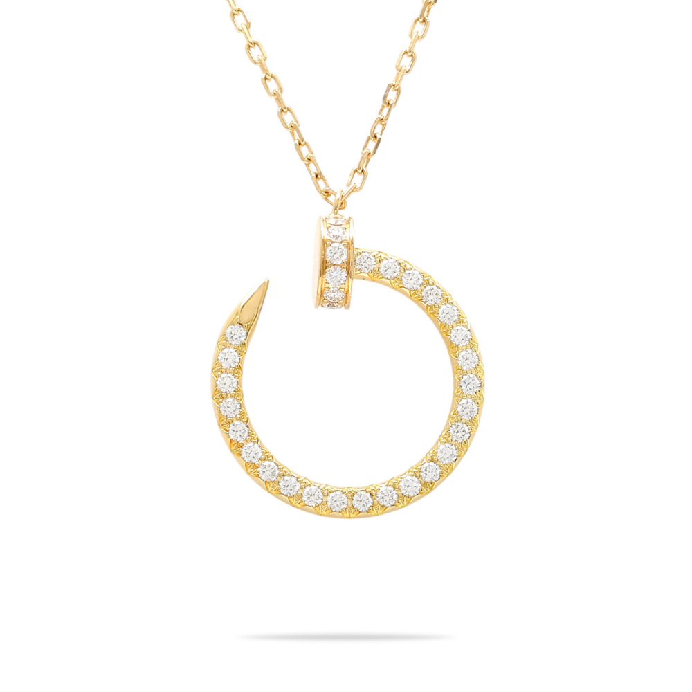 Cartier Juste un Clou Diamond Necklace 18K Yellow Gold B7224896