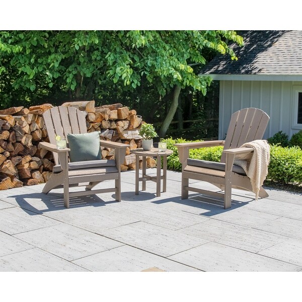 POLYWOOD Nautical 3Piece Adirondack Set