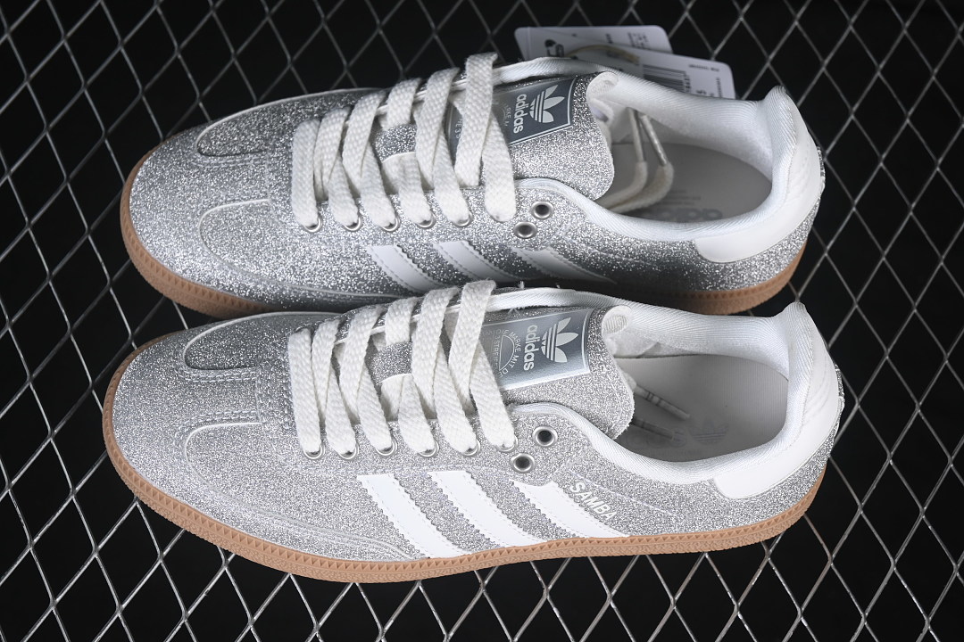 Adidas Samba Og Clover Casual Board Shoes Silver/Argentous KI6264