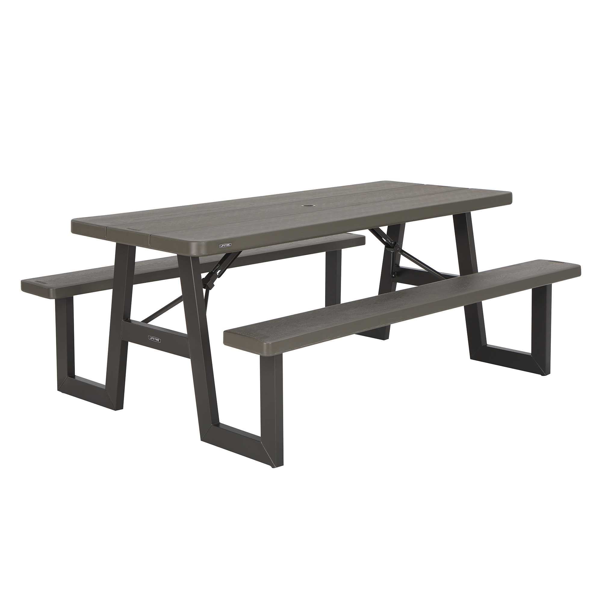 Lifetime 6-Foot W-Frame Folding Picnic Table, 60233