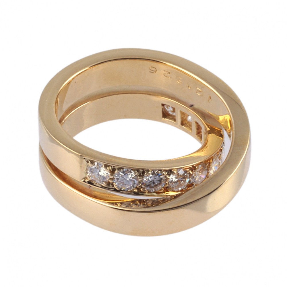 Cartier Paris Ring 18K Yellow Gold Diamond