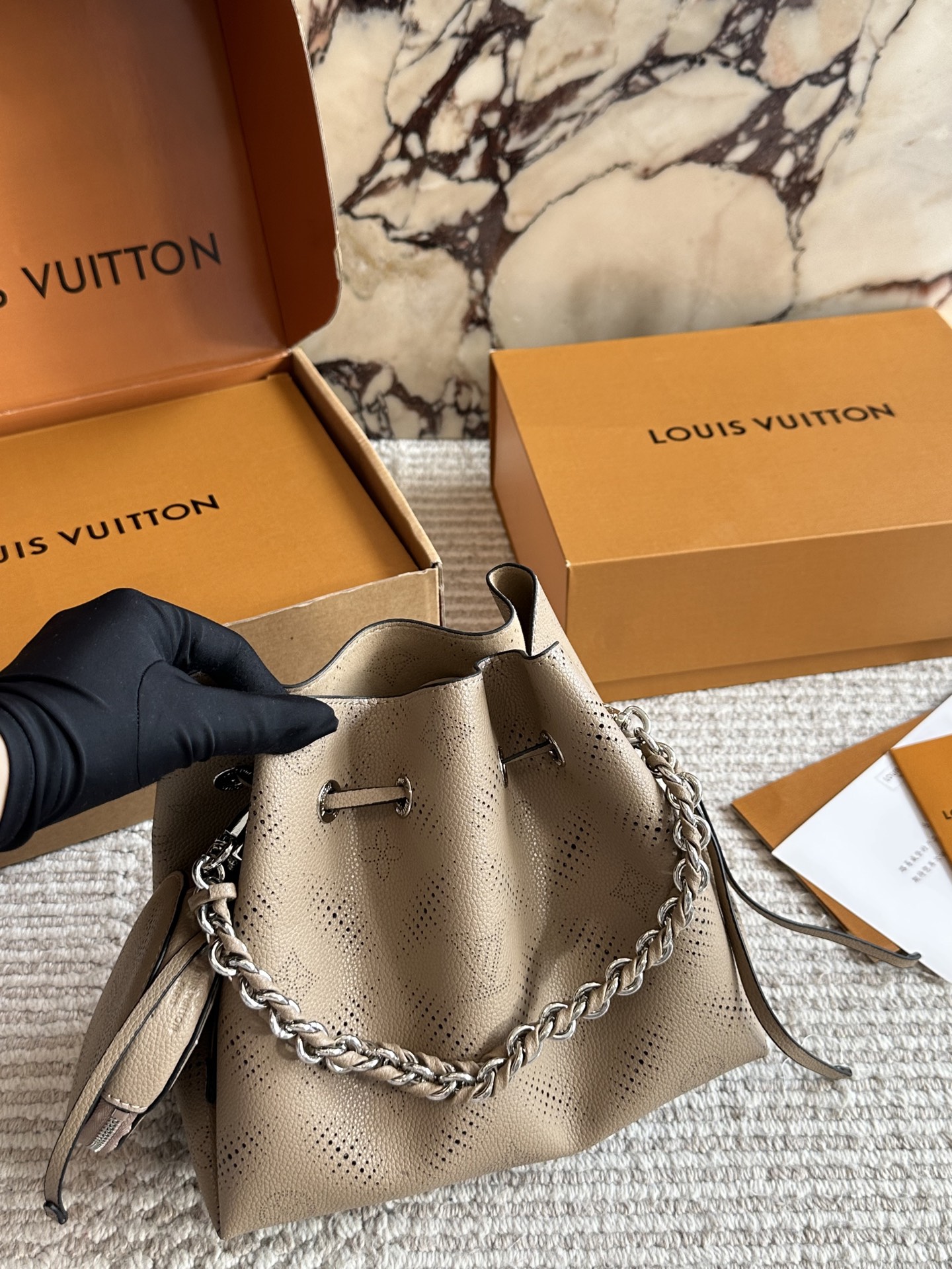 LV bella mini bucket bag high-end version - cnluxepick