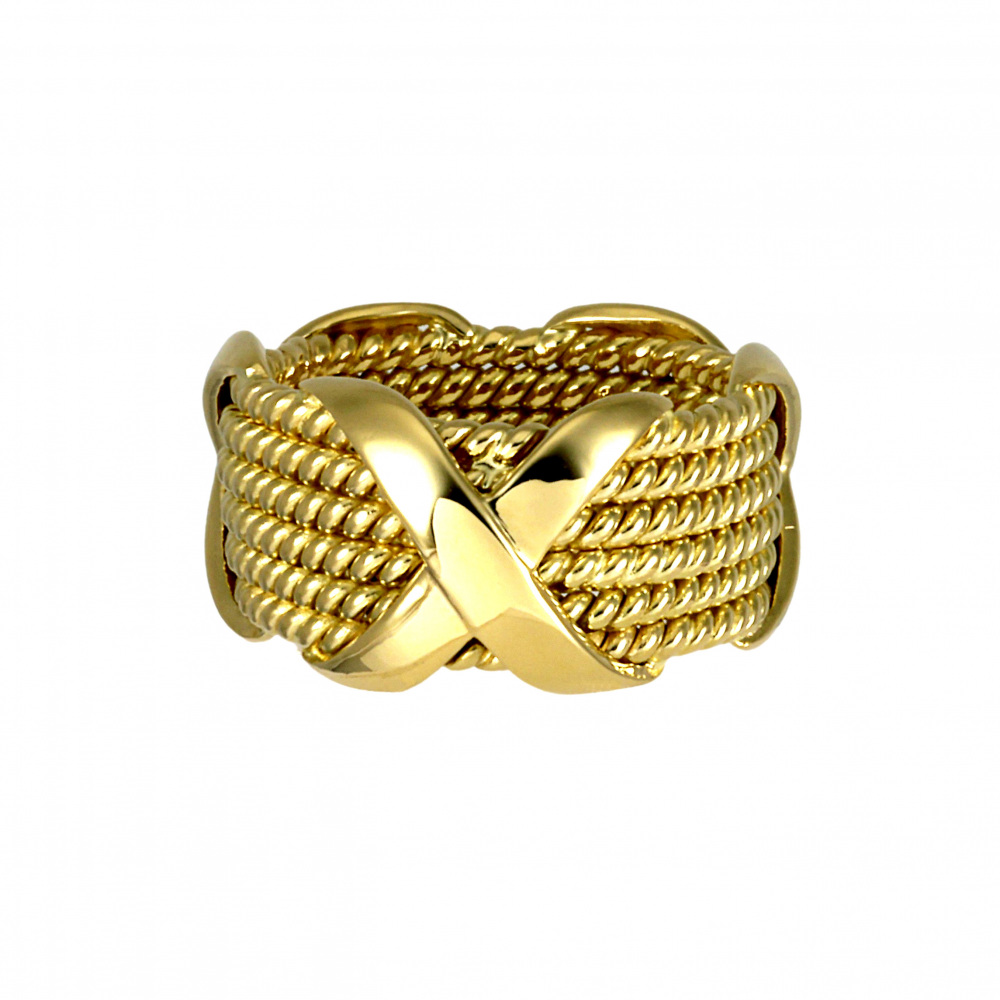 Tiffany & Co. Schlumberger Ring 18K Yellow Gold
