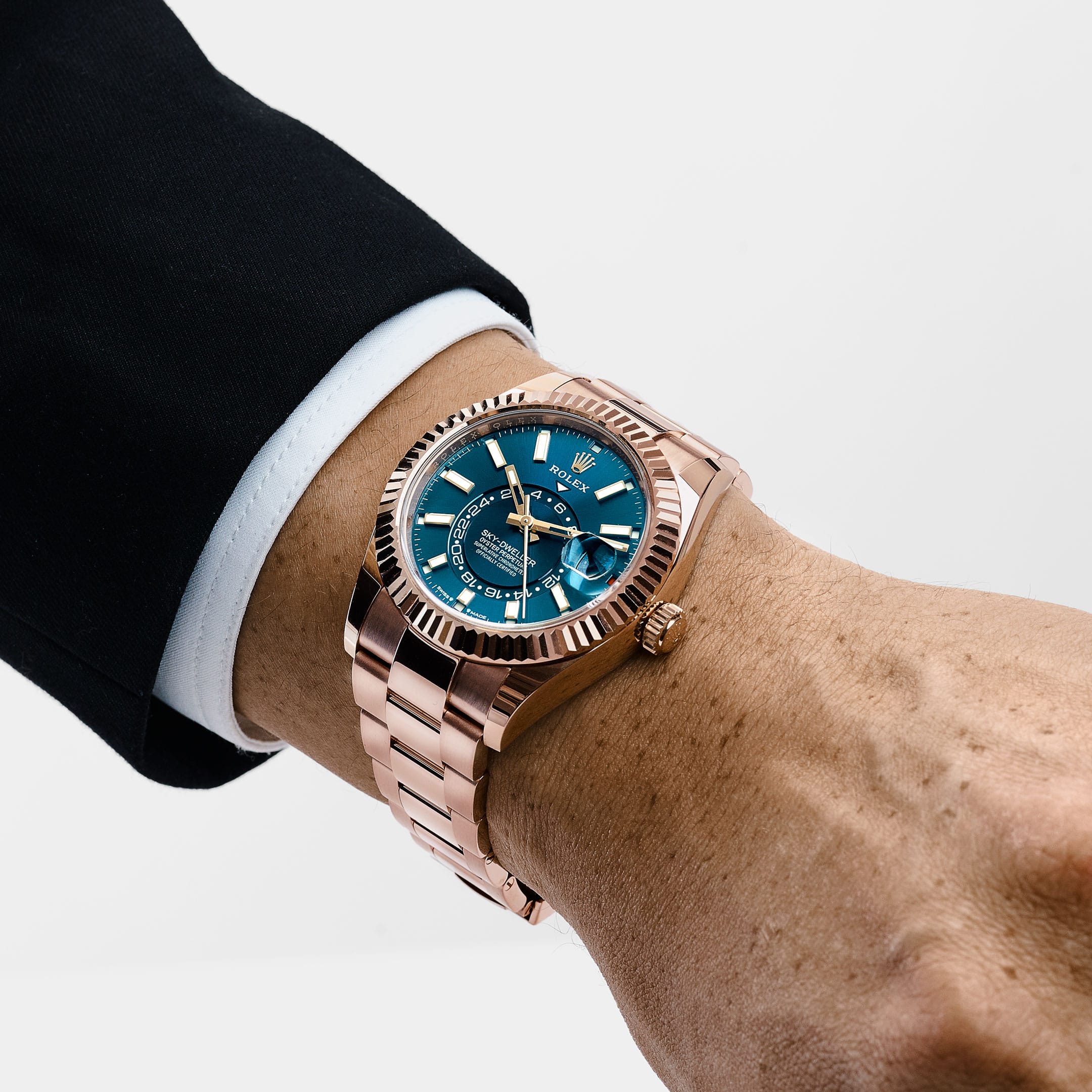 Rolex Sky-Dweller 336935 Rose Gold Blue-Green Dial Oyster (2024)