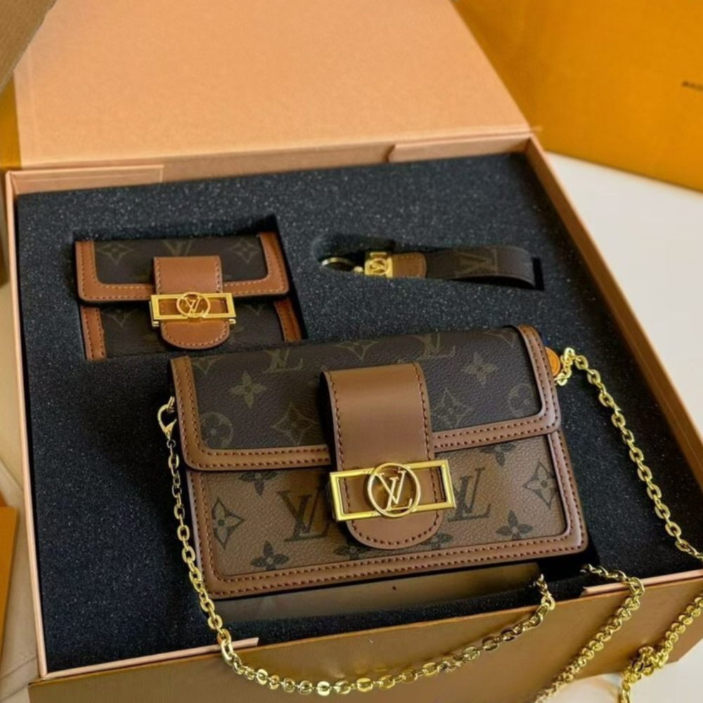 Louis Vuitton Dauphine Mm Brown 9.8 Inches M45958