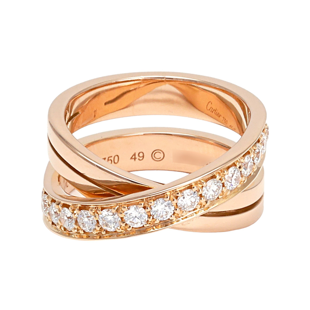 Cartier Ethancel Do Ring 18K Rose Gold Diamond B4095700