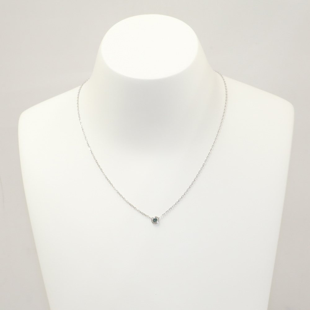 Cartier Damour (diamant Leger) Necklace 18K White Gold Sapphire