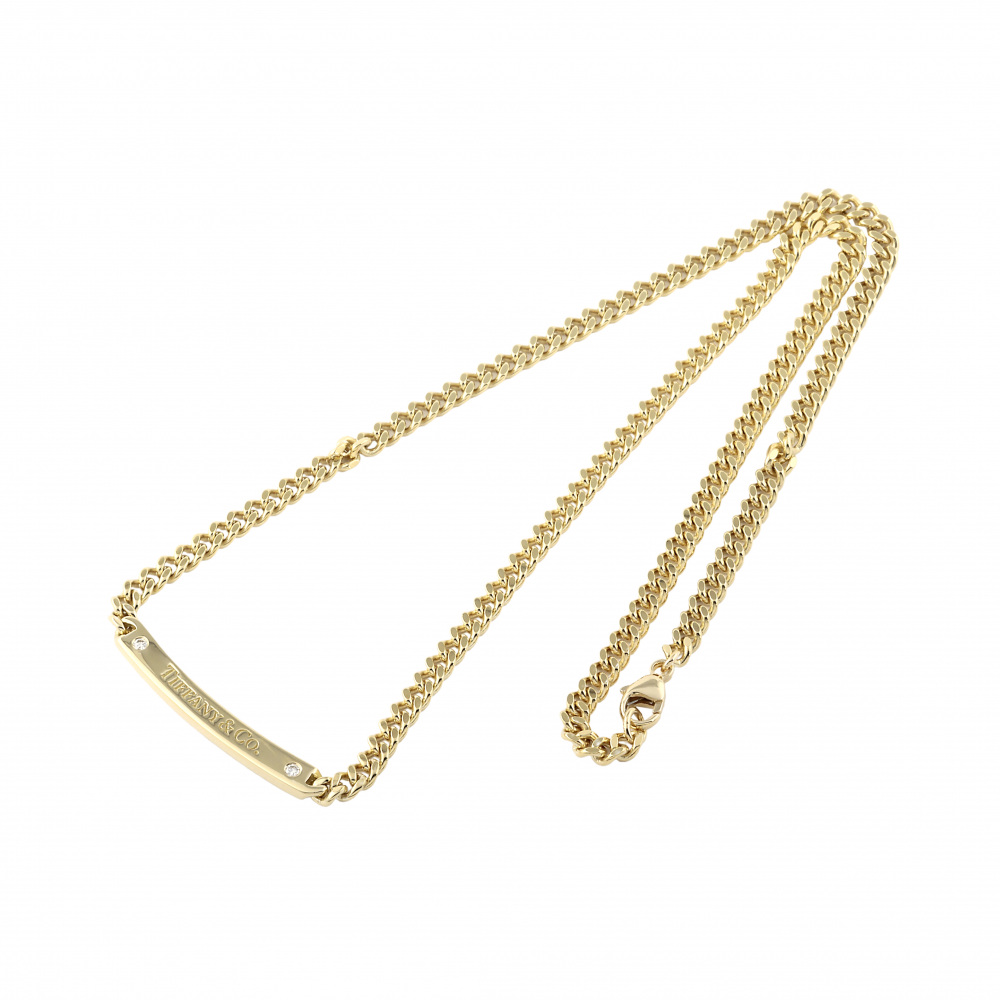 Tiffany & Co. Tiffany 2PD K18YG Yellow Gold Necklace Diamond