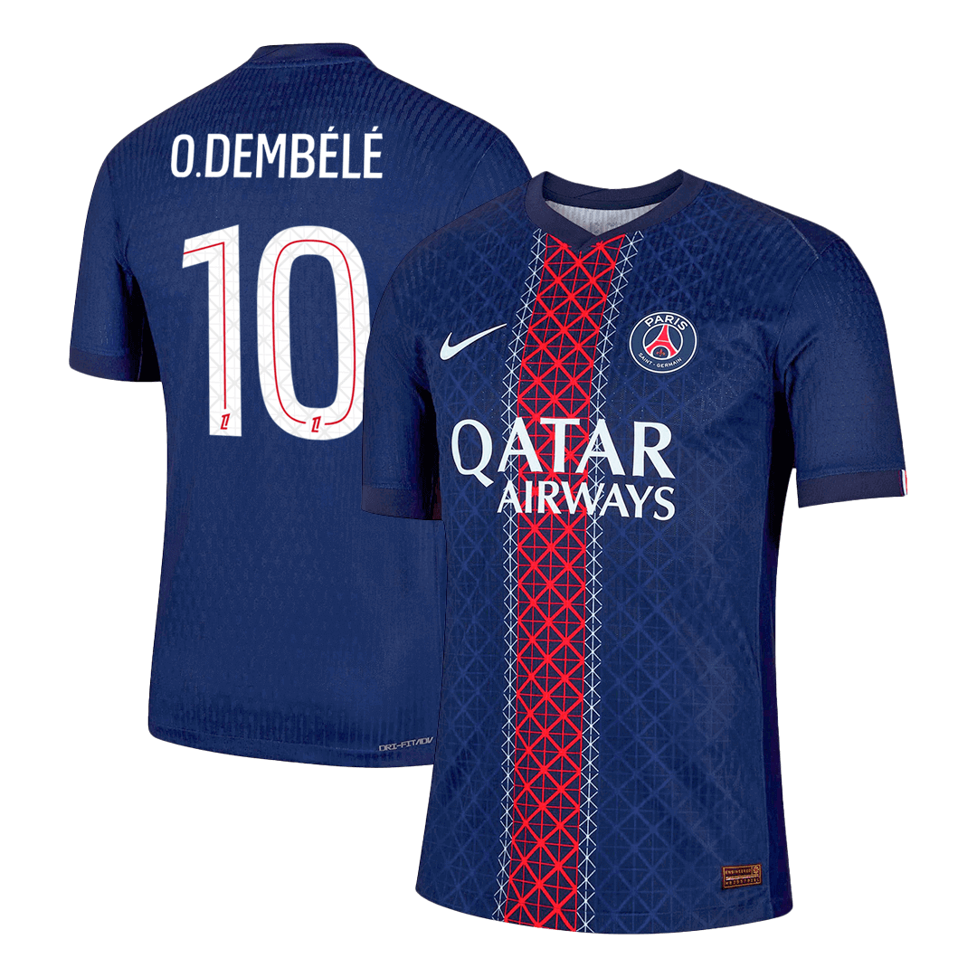 O.DEMBÉLÉ #10 PSG Home Player Version Jersey 2025/26