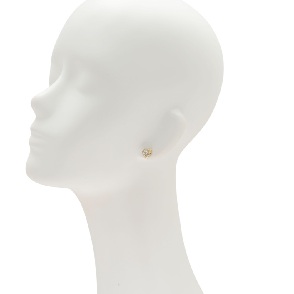 Cartier Heart Earrings 18K Yellow Gold