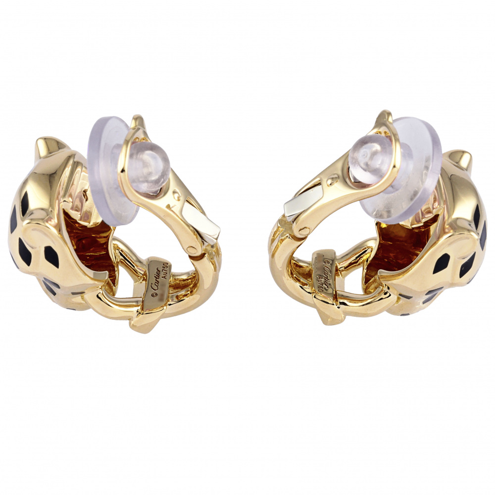 Cartier Panthère Earrings 18K Yellow Gold B8044700