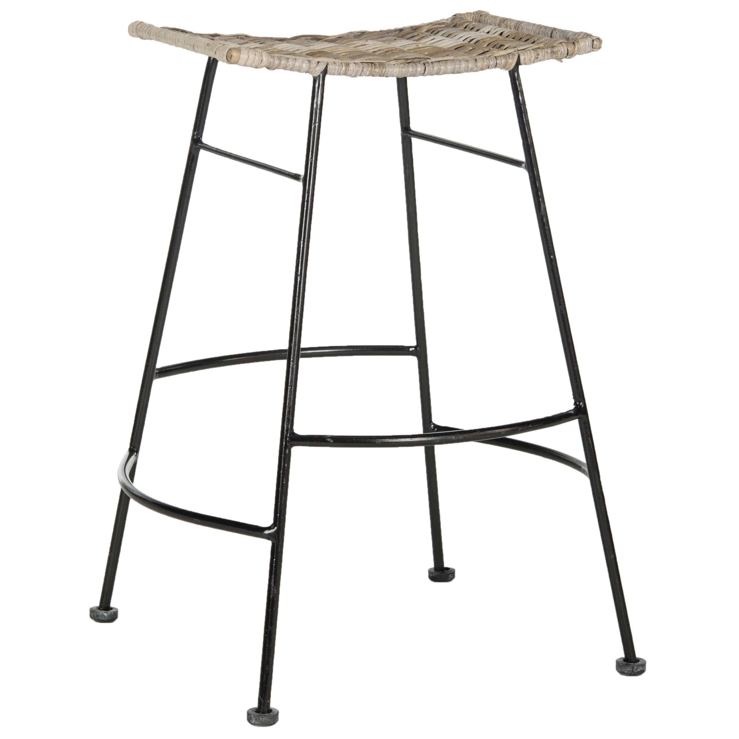 Safavieh Atara Rattan Seat Counter Stool (Set of 2)