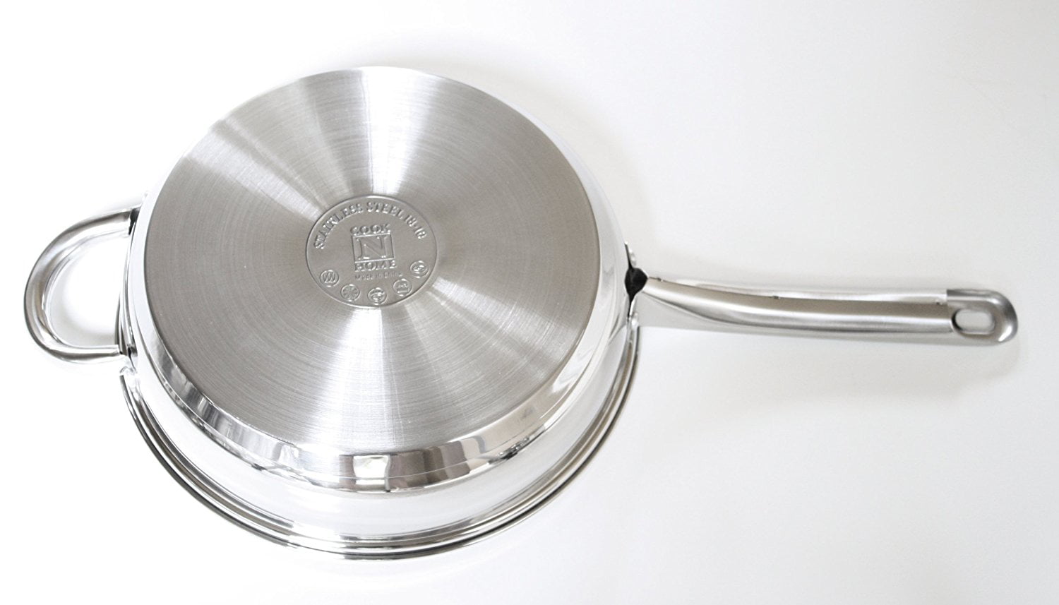 Cook N Home Basic Cookware Sets, 12-Piece, Stainless Steel Silver