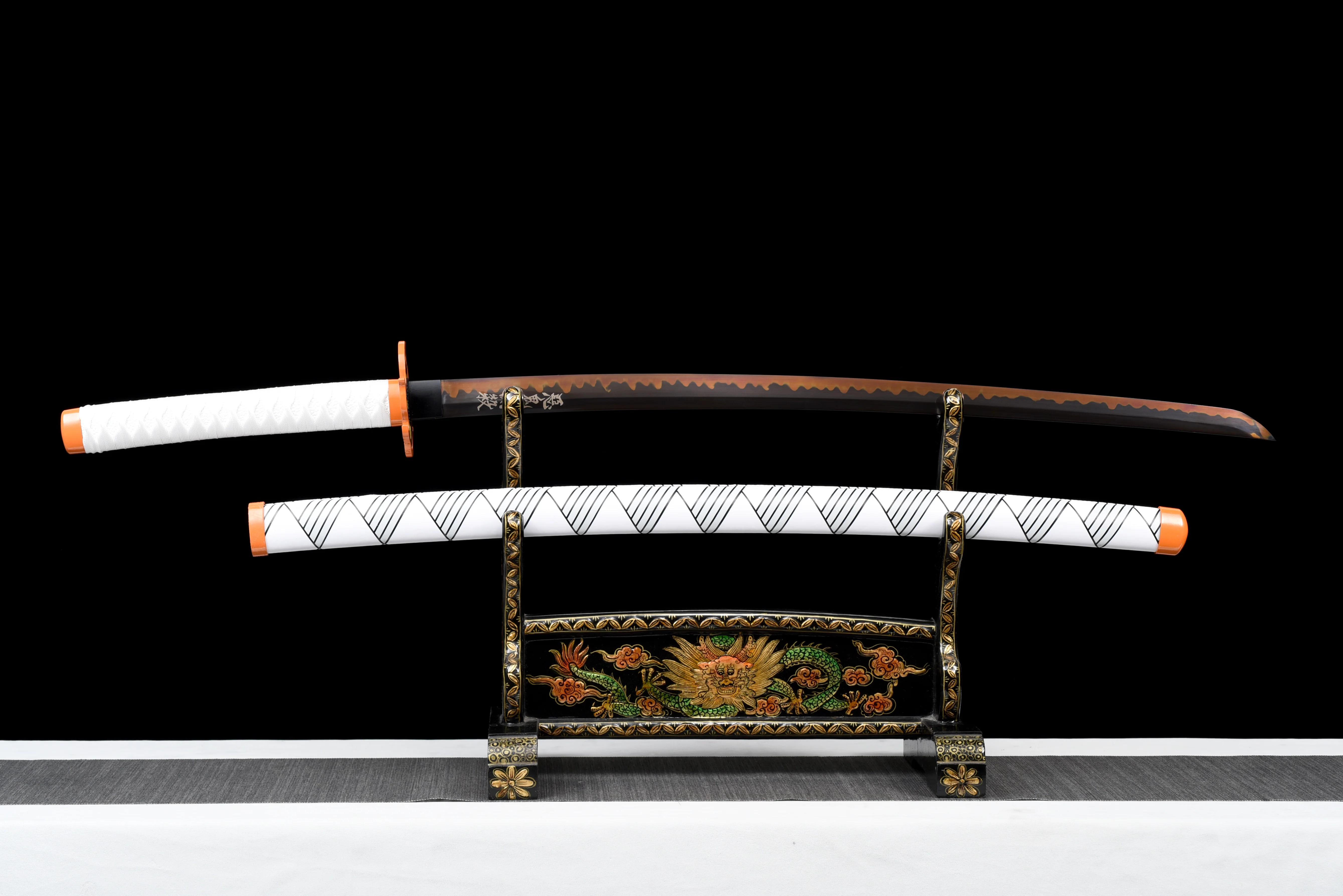 Rengoku Katana – T10 Clay Tempered, Real Hamon, Full Tang