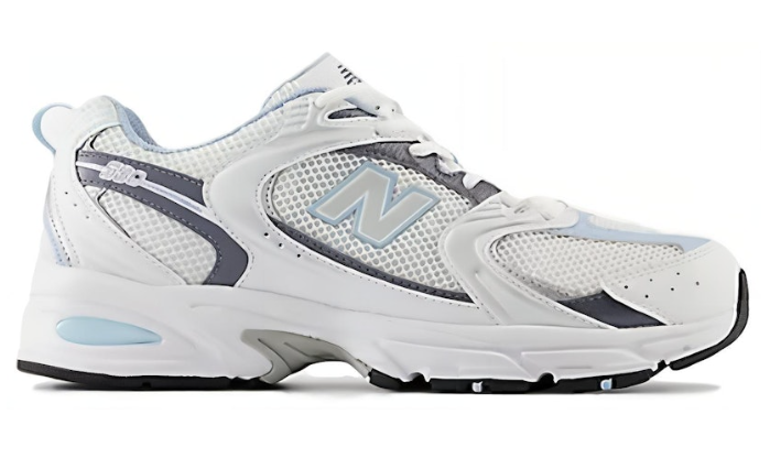 New Balance 530 White Light Chrome Blue MR530RA Casual Running Shoes