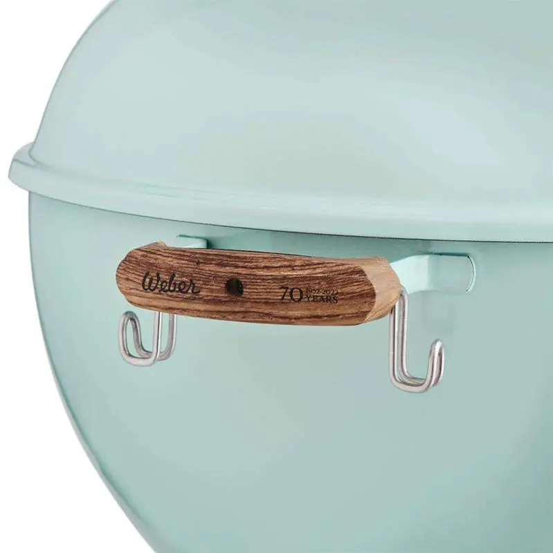 Weber 22″ Rock ‘n Roll Blue Charcoal Grill – Compact Kettle Design with Premium Finish and Even Heat Distribution