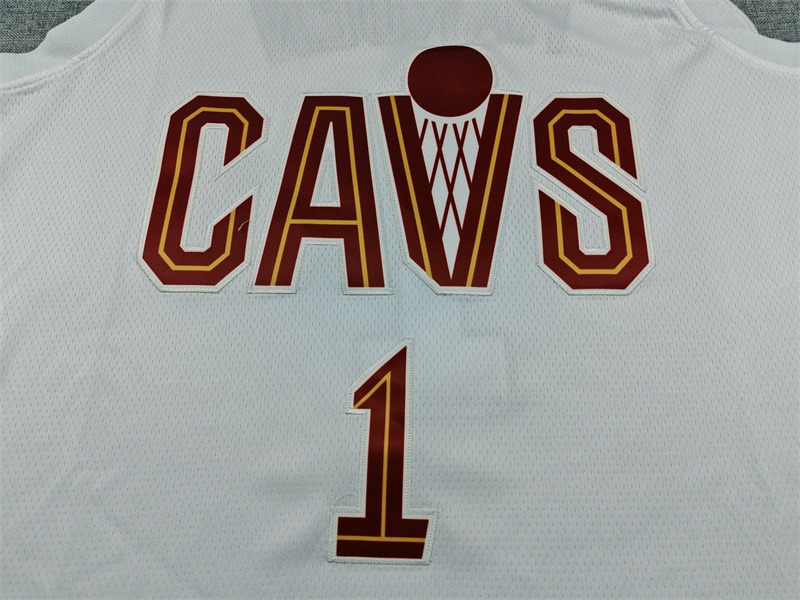 Men's Cleveland Cavaliers James Harden #1 White Swingman Jersey - Association Edition