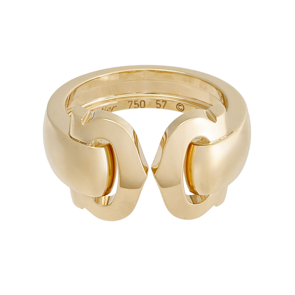 Cartier 2C Ring 18K Yellow Gold
