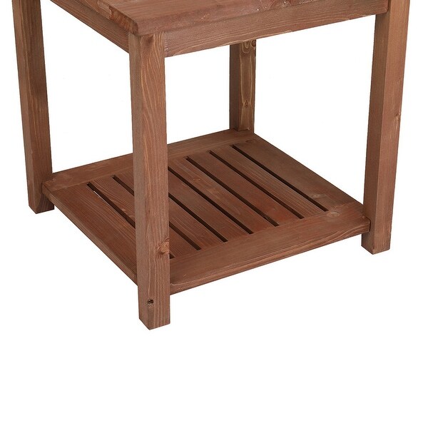 Patio Fir Wood End,Coffee,Side Table