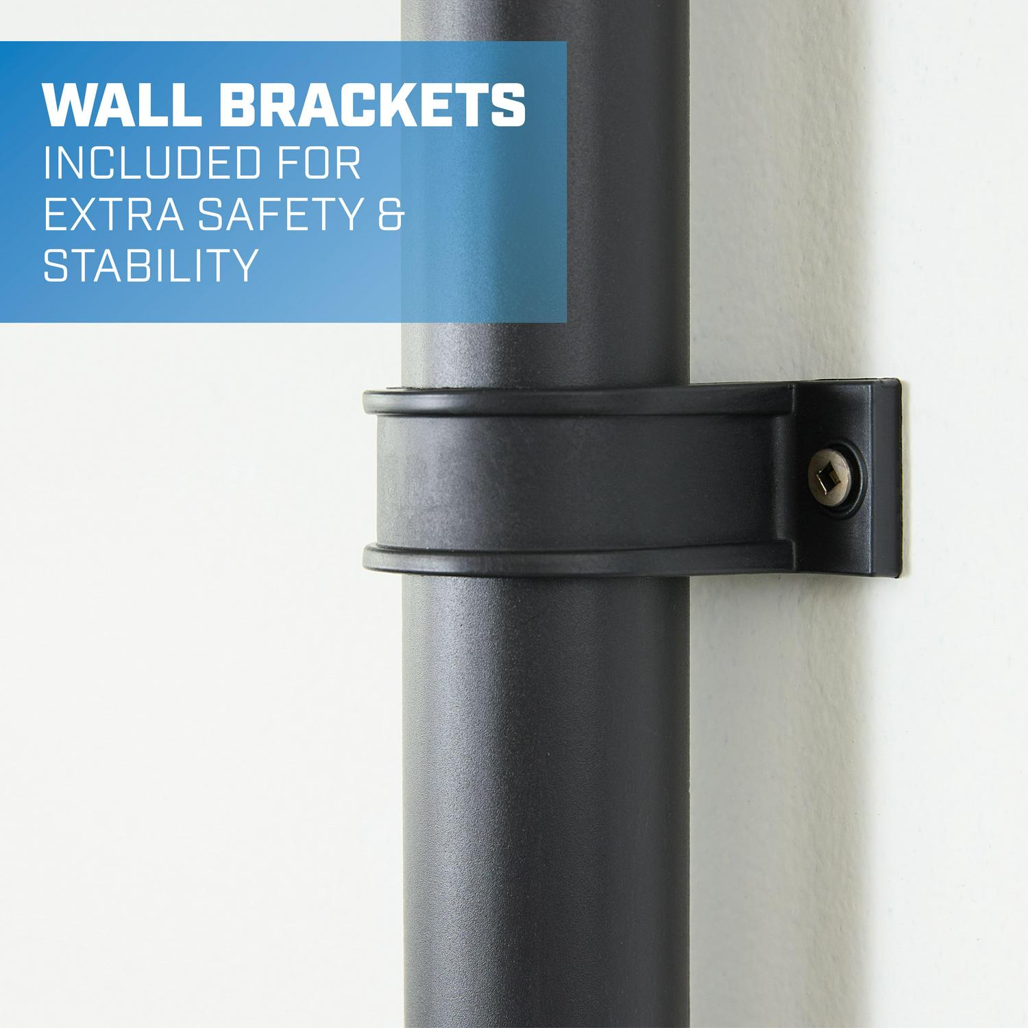 HART 5-Tier 18 x 36 x70.2 Ventilated Plastic Wall Shelf Unit, 750lb Capacity