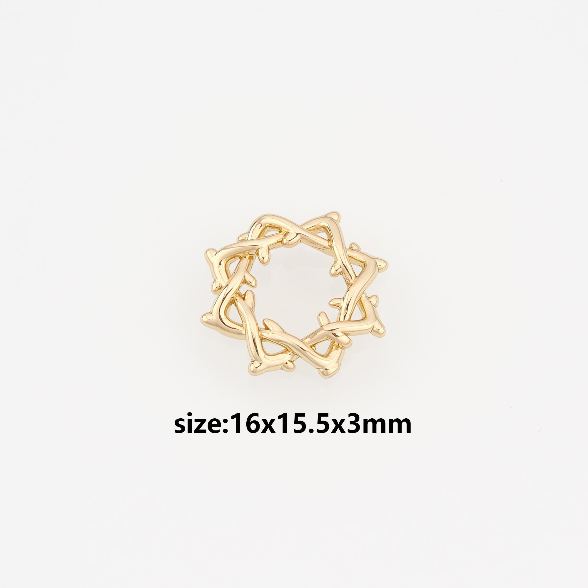 18K Gold Filled Bead Caps,Flower Bead Caps for Bracelet Jewelry Necklace Making Supply