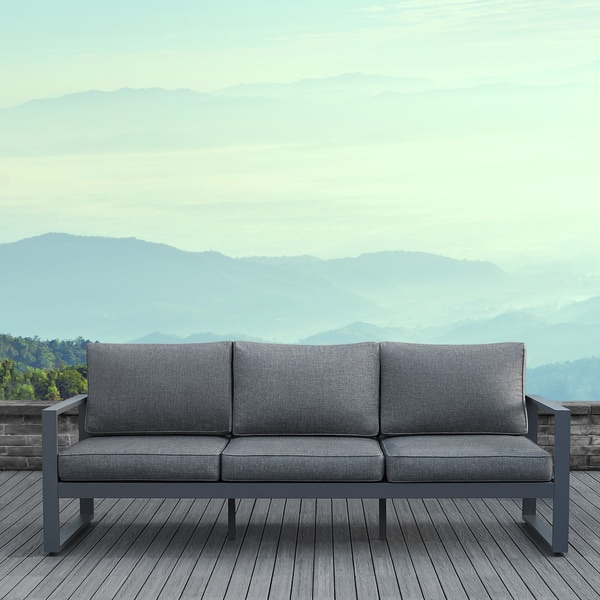 Baltic Outdoor Sofa in Grey by Real Flame