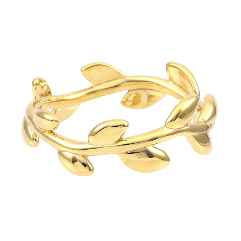 Tiffany & Co. Paloma Picasso Olive Leaf Band Ring 18K Yellow Gold 60143962