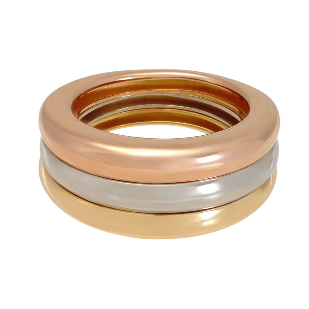 Cartier Mobilis Ring Tri-Gold