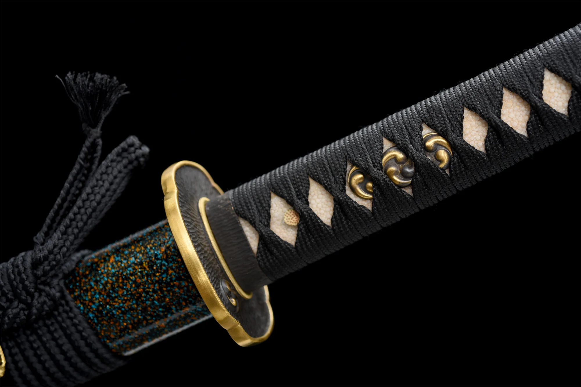 Blood Shadow Katana – Damascus Steel, Full Tang
