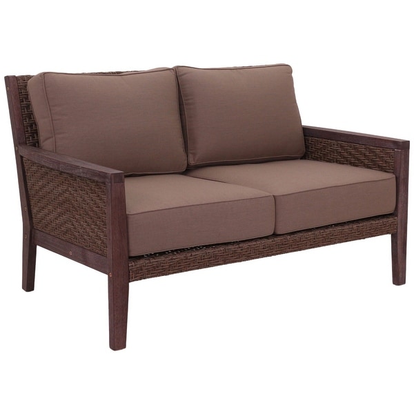 Courtyard Casual Buena Vista II 4 pc Loveseat Group Includes: One Loveseat,One Coffee Table and Two Club Chairs
