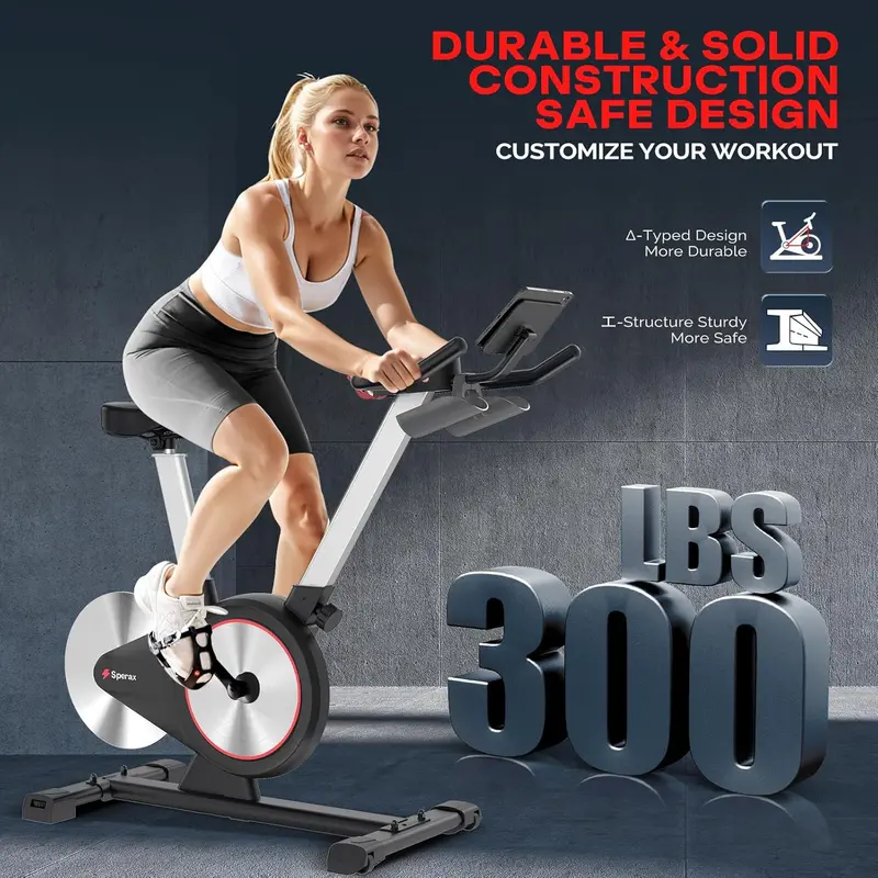 Sperax Indoor Spin Bike – Stationary Cycling Trainer with Ergonomic Seat Support