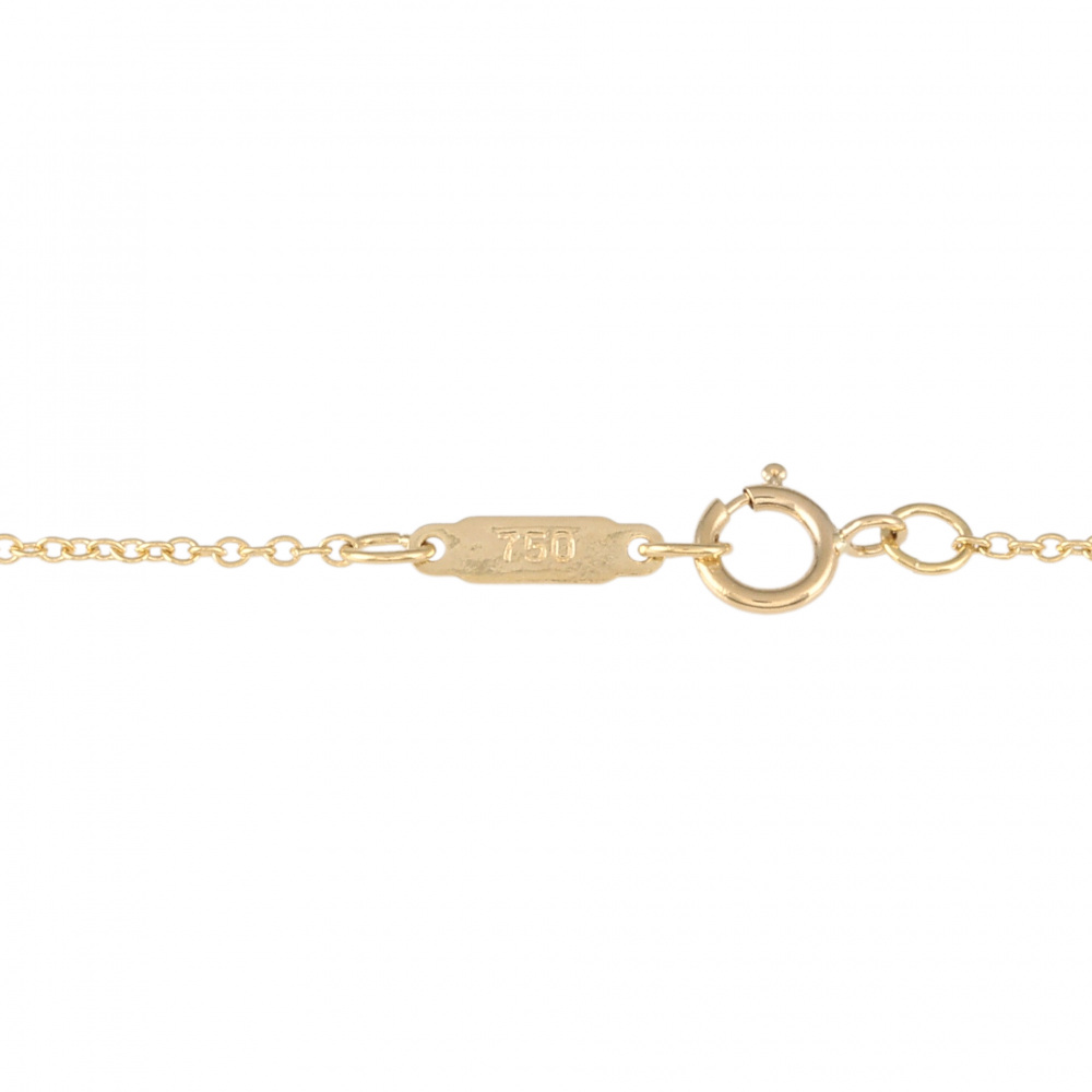Tiffany & Co. Tiffany Signature K18YG Yellow Gold Necklace Diamond