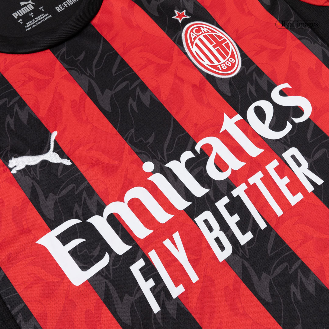 AC Milan Home Long Sleeve Jersey 2025/26
