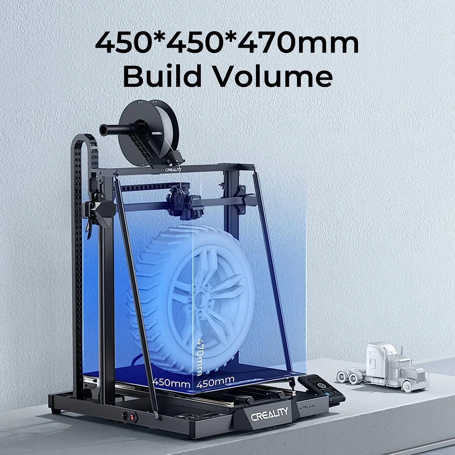Official Creality CR-M4 FDM 3D Printer with Gift 1KG PETG Filament Sprite Dual-Gear Direct Extruder 300°C Hotend 25-Point CR Touch Auto-Leveling Flexible Fast-Heating Bed 17.71x17.71x18.5in Print Size