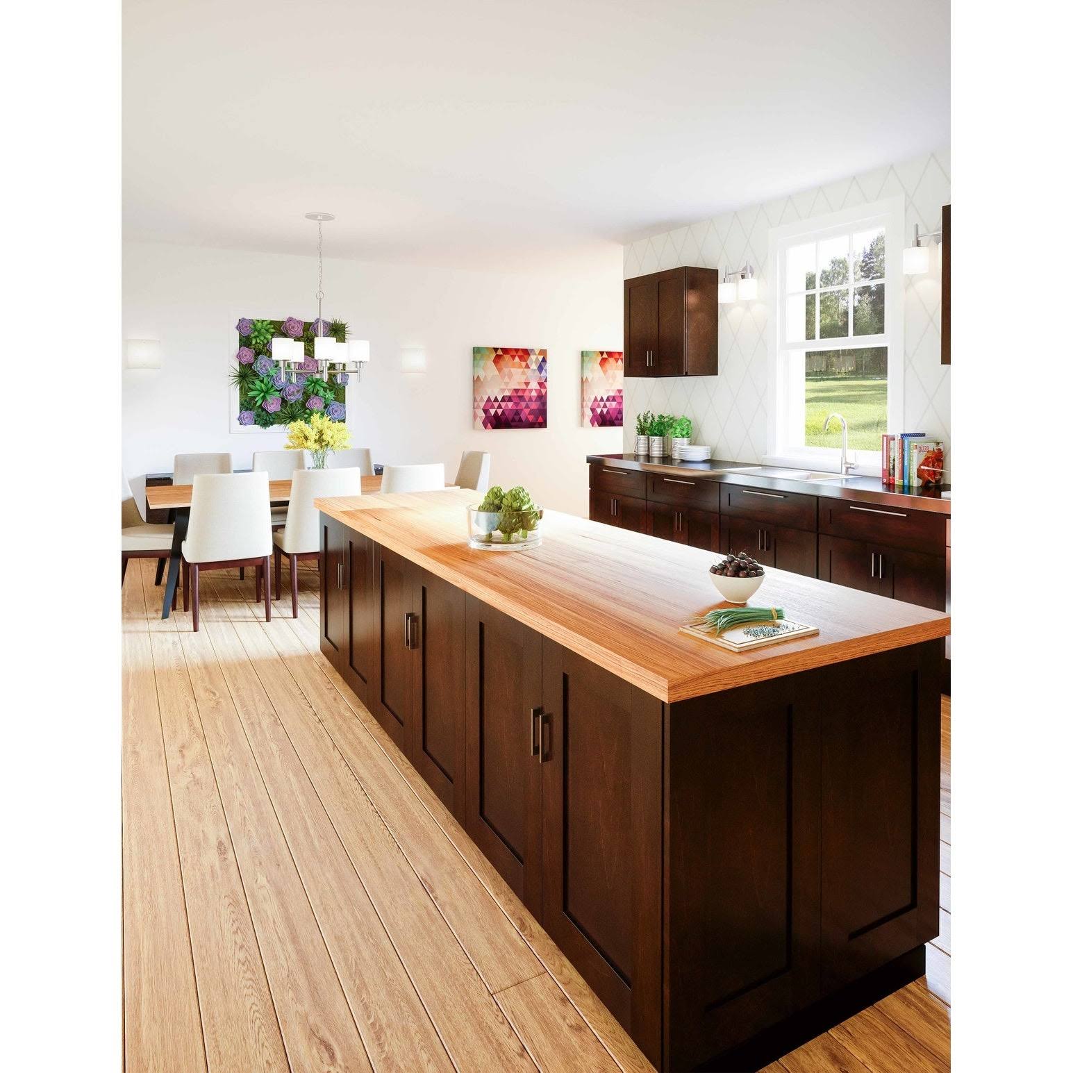 Design House 543231 Brookings 33x22 Wide x 21x22 High Double Door Kitchen Cabinet Espresso