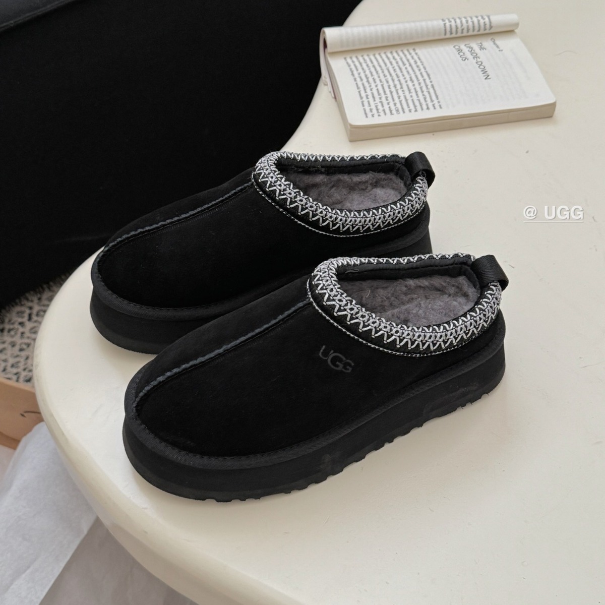Platform snow boots women's inner height-raising fur one-piece cotton boots slipper cowhide wool plus fleece non-slip - cnluxepick