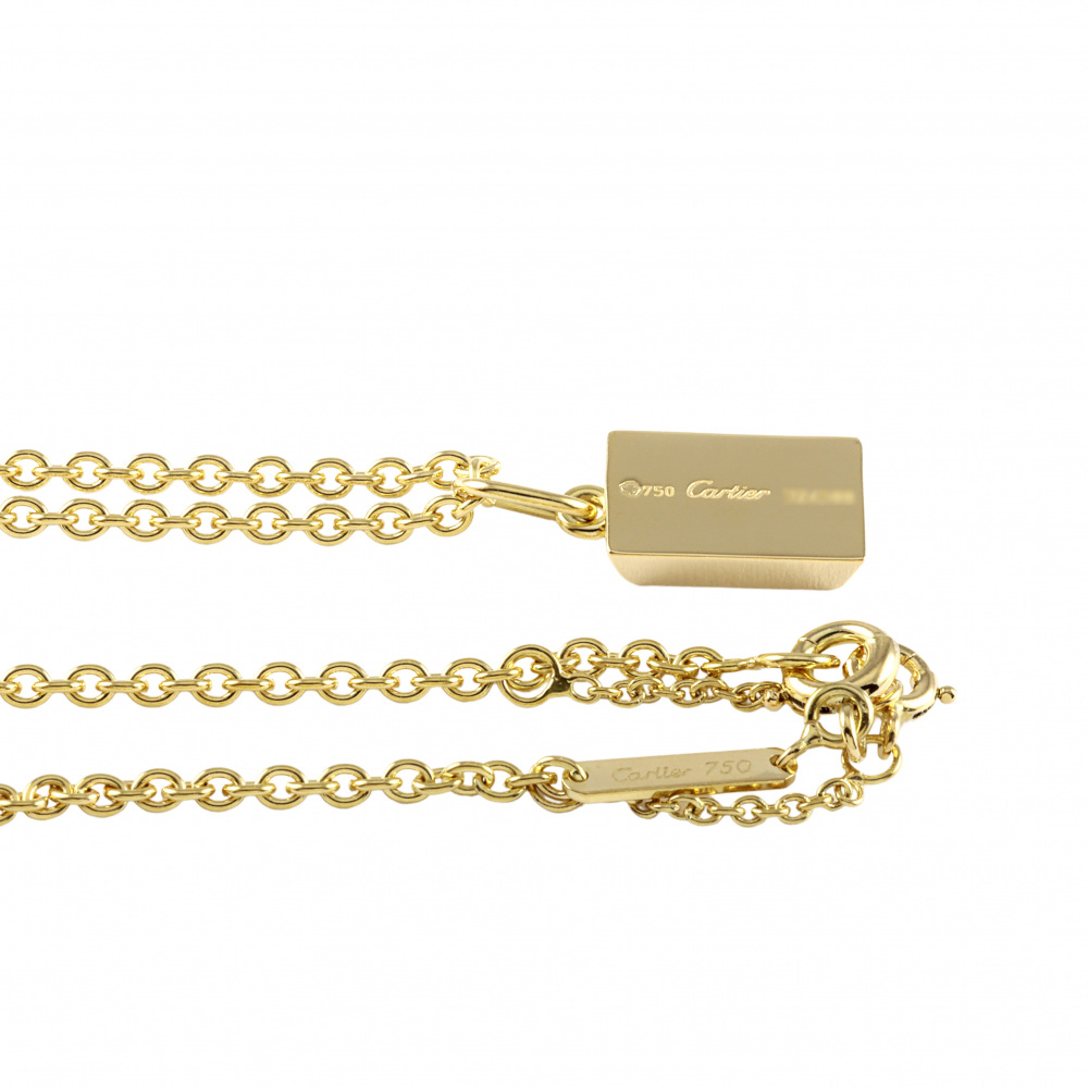 Cartier Ingot K18YG Yellow Gold Necklace