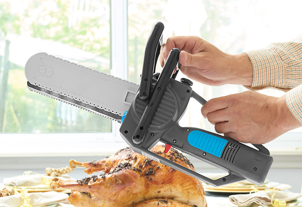 Mighty Carver 6007532 6 x 19 in. Gray Plastic and Stainless Steel Electric Chainsaw Knife