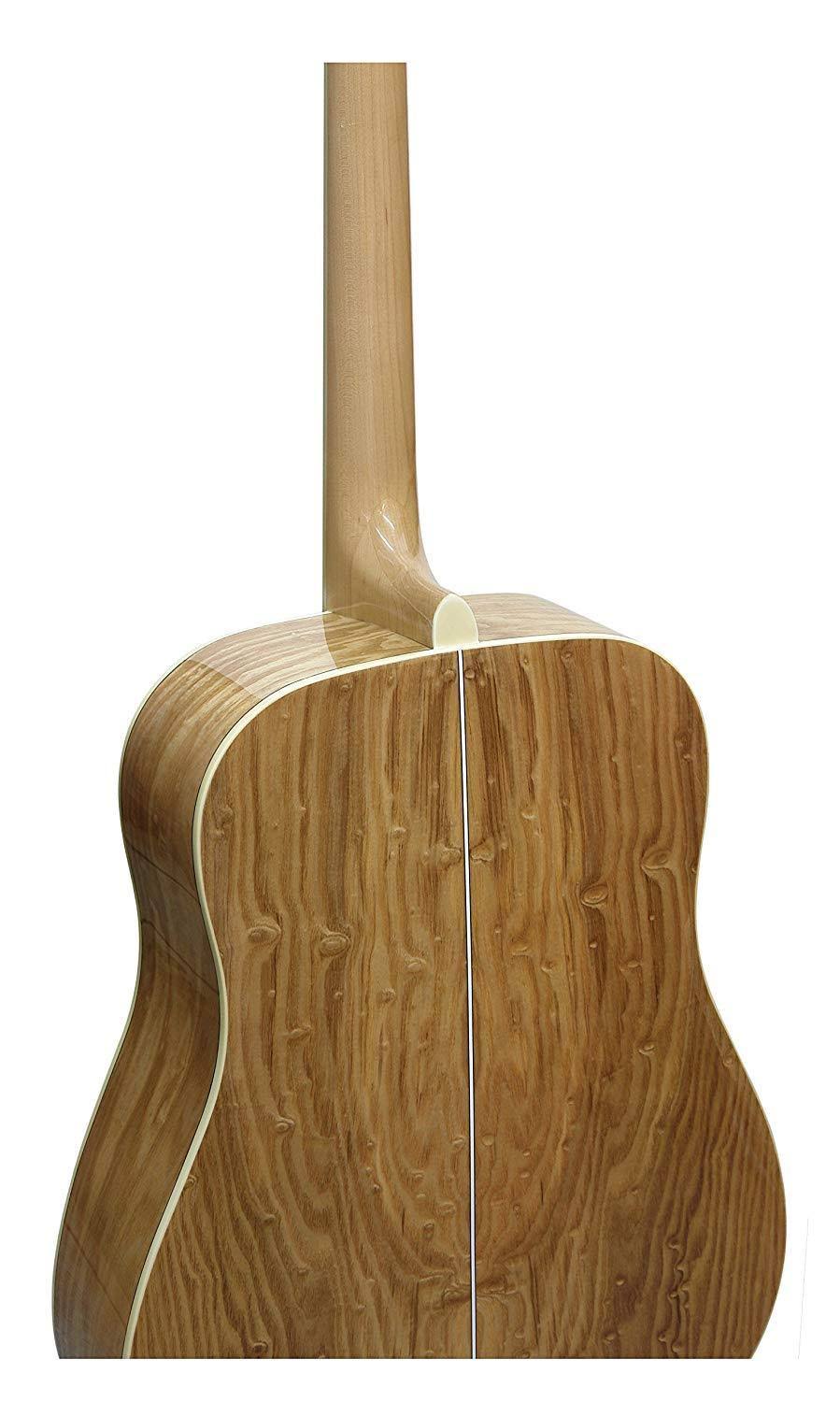 Dean AXS Dreadnought Quilt Ash Acoustic Guitar Gloss Natural