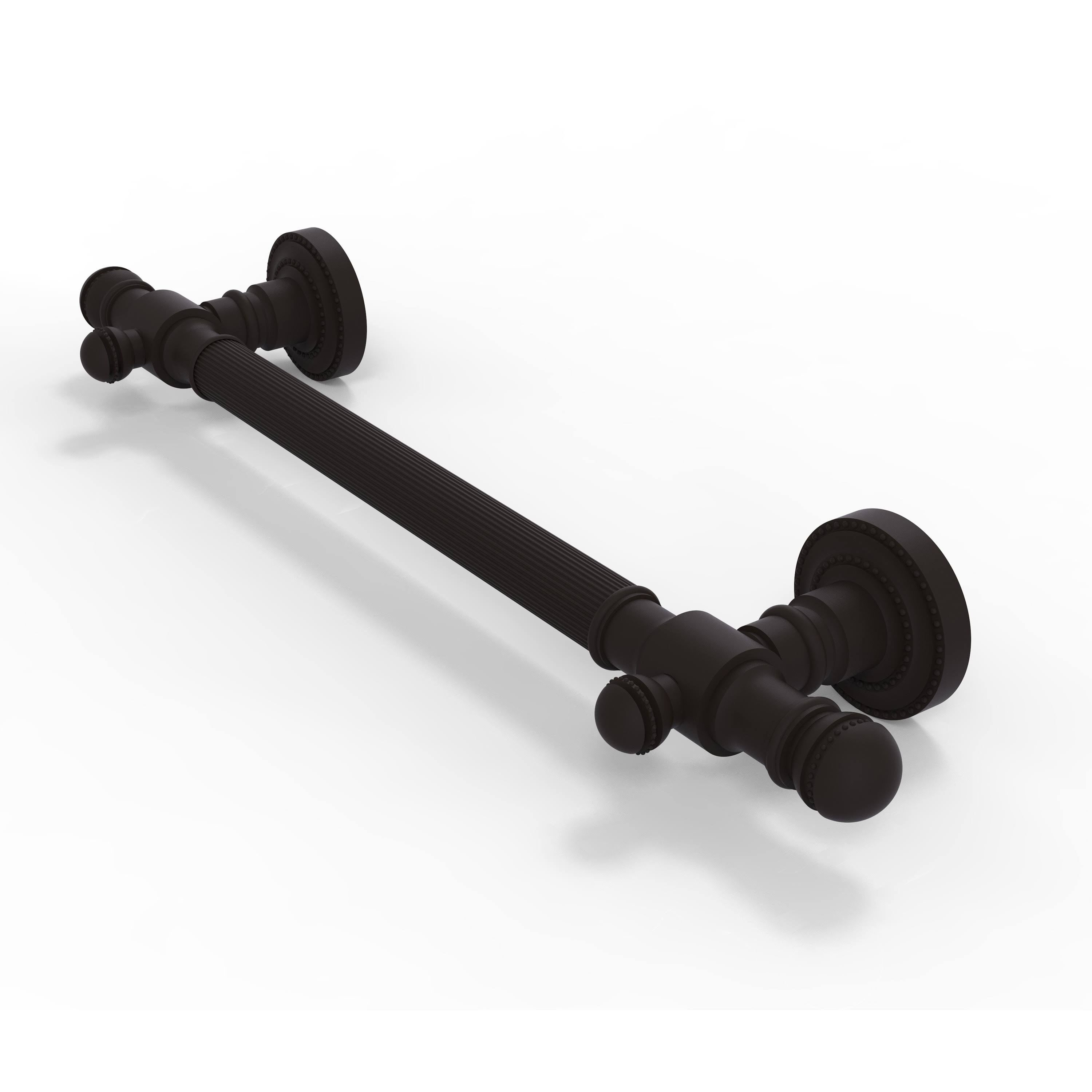 Allied Brass 32 inch Grab Bar Reeded Matte White